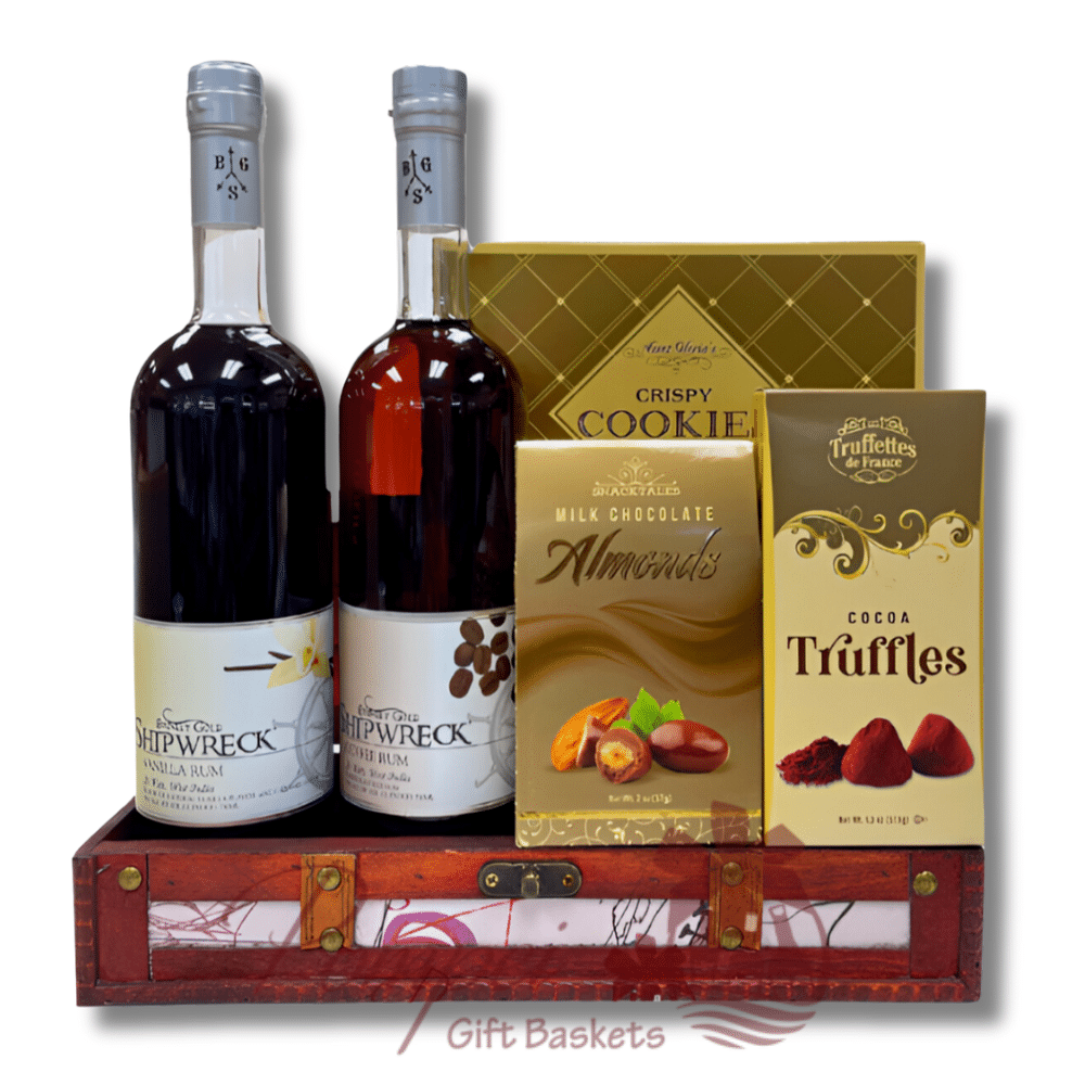 Carribean ShipWrecks Rum Gift Basket