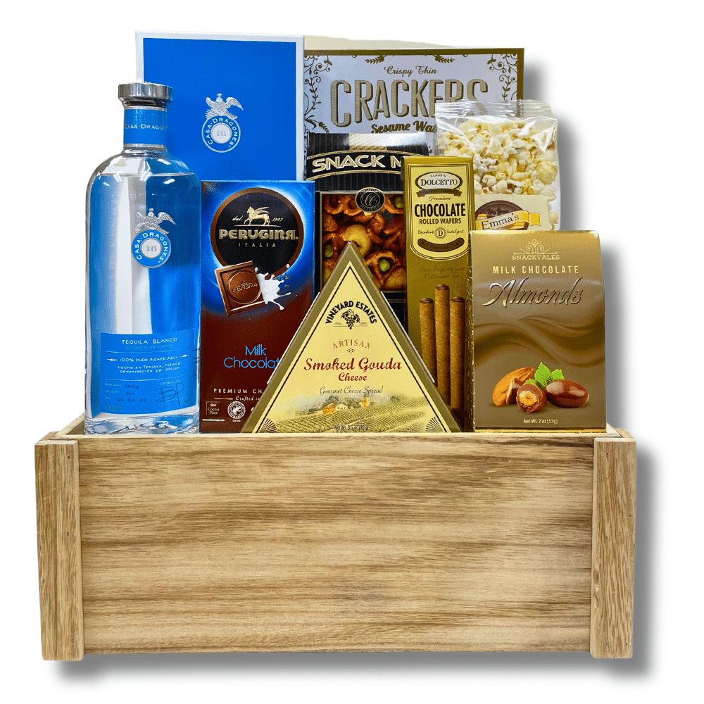 Handcrafted Casa Dragones Tequila Gift Basket