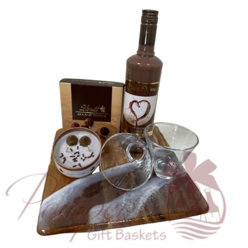 Choco Wine Lovers Gift Basket