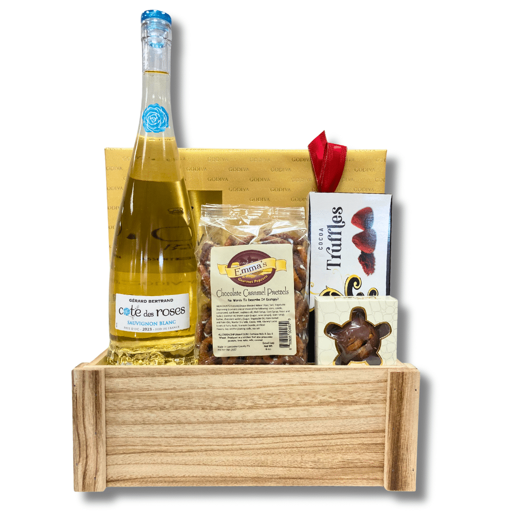 Cote Des Roses Wine Basket
