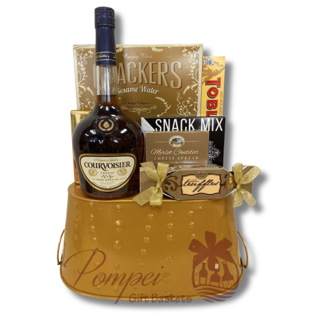 Chic Courvoisier Cognac Gift Basket