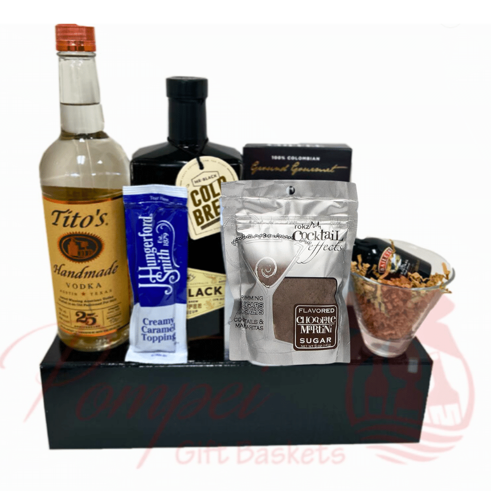 Afternoon Espresso Martini Vodka Gift Basket