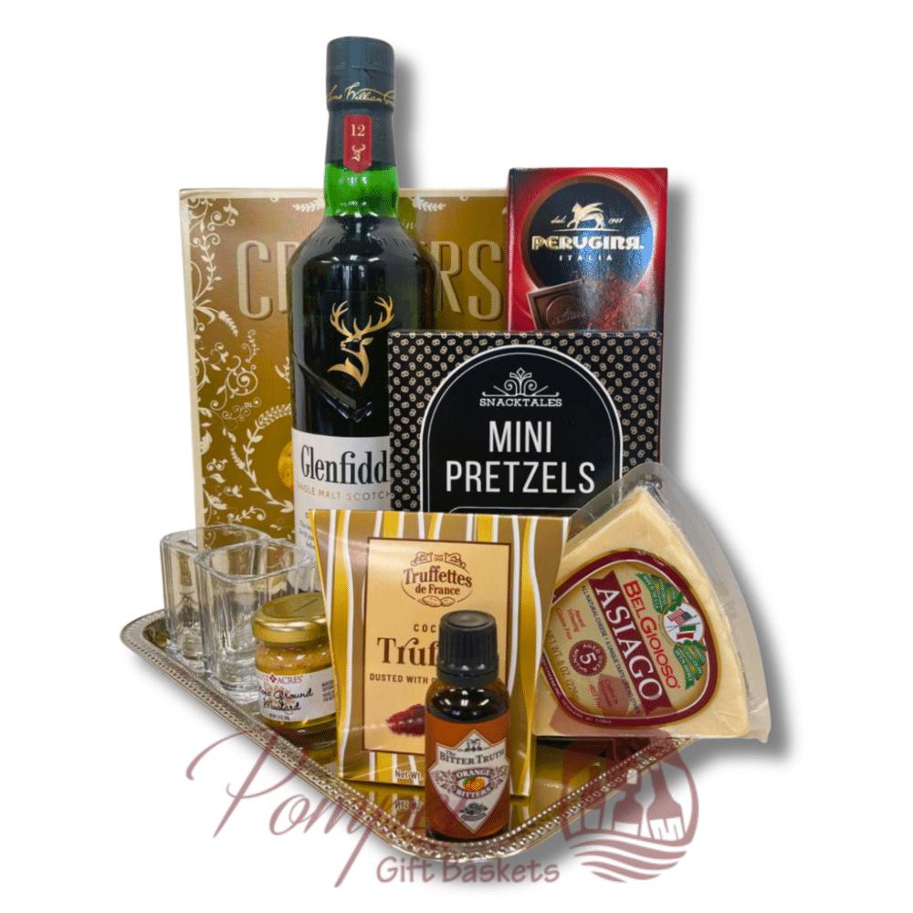 Glenfiddich Scotch Gift Basket