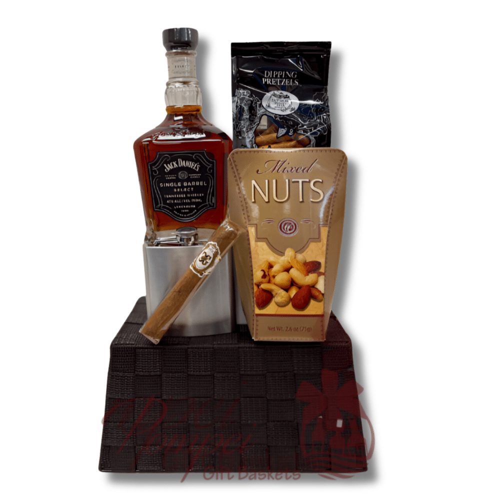 Jack Daniel's Single Barrel Whiskey Gift Basket