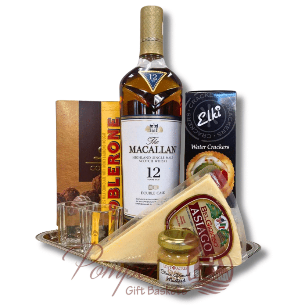 Macallan 12 Scotch Gift Basket