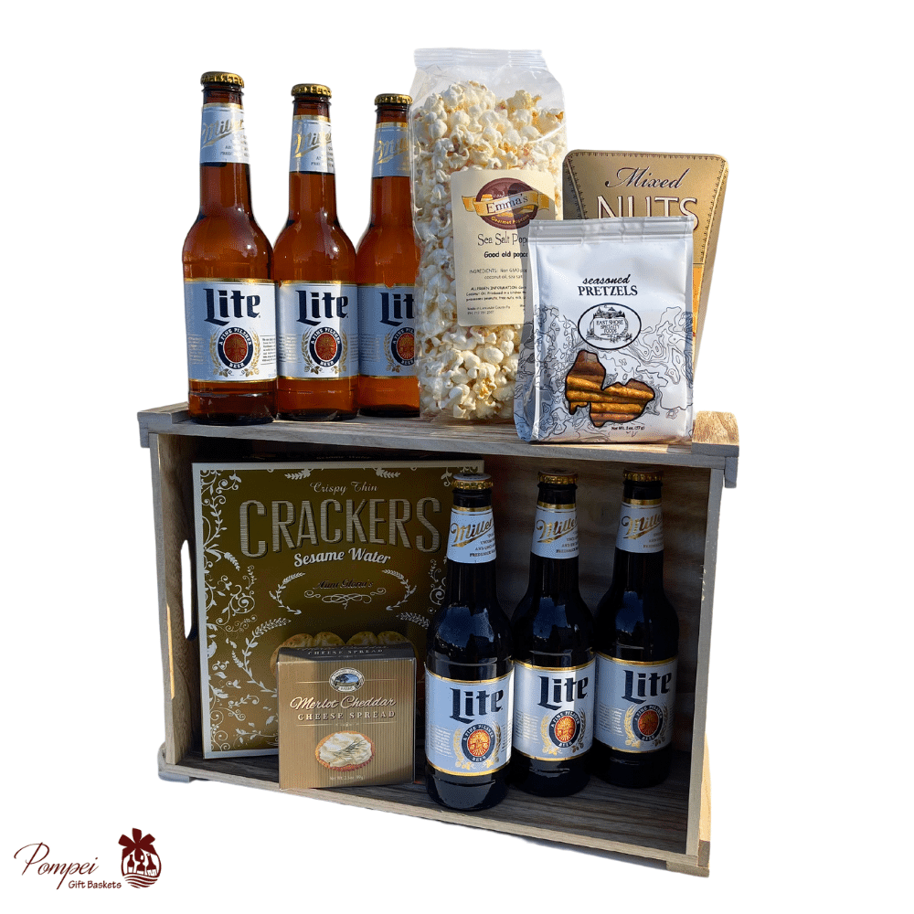 Miller Lite Beer Gift Basket