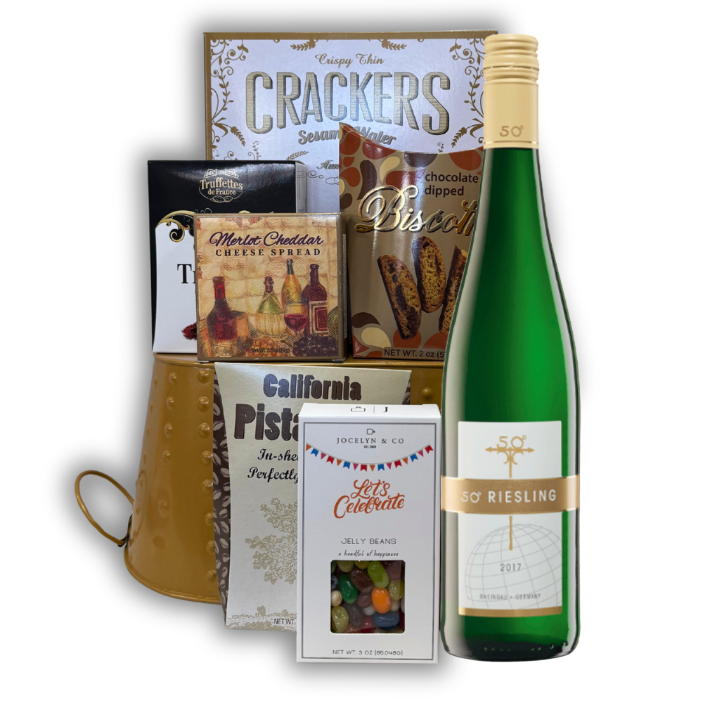 New Year Celebration Reisling Gift Basket