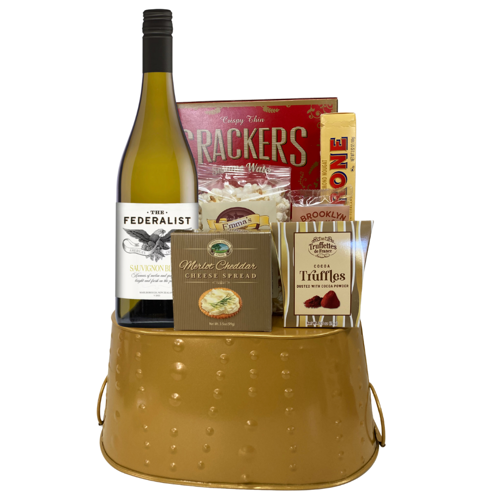 New Year Sauvignon Blanc Gift Basket