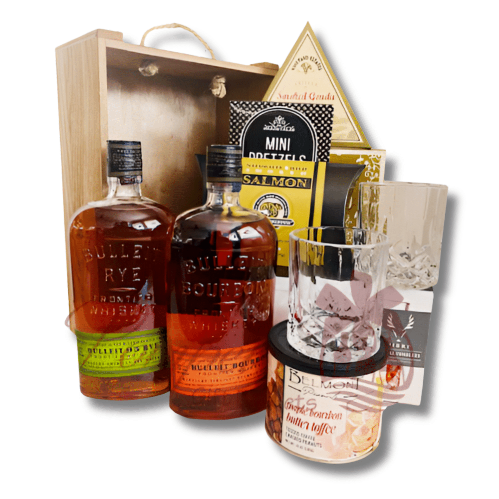 On The Frontier Whiskey Gift Basket