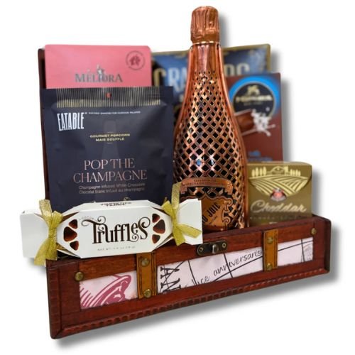 Champagne and Chocolate Gift Basket