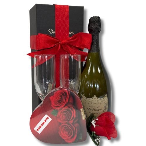 Wedding Gift Basket with Champagne