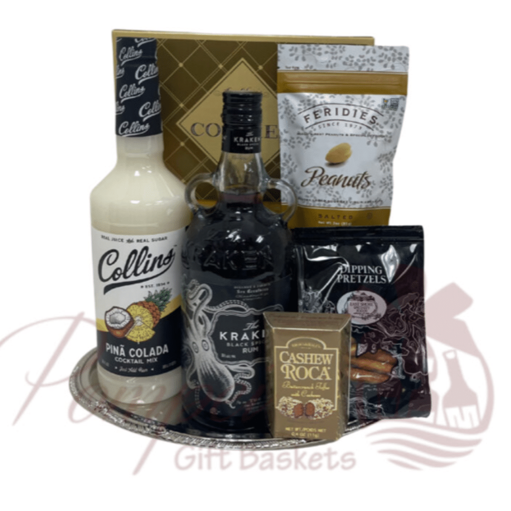Piña Colada Paradise Rum Gift Basket