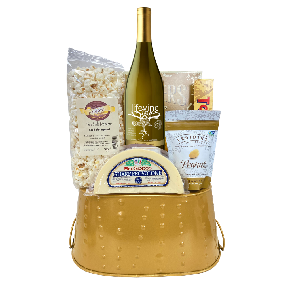 Romantic Lovers Chardonnay Gift Basket