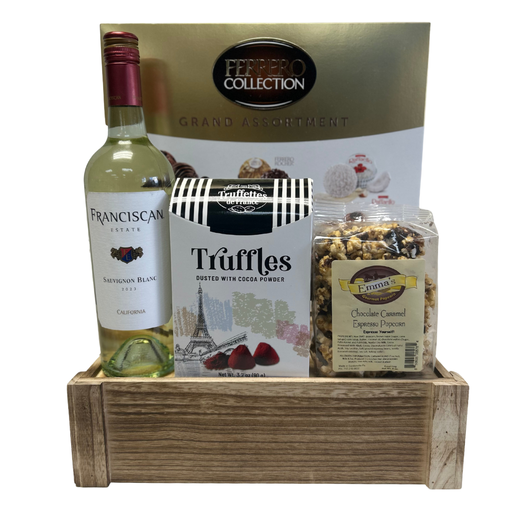 Sauvignon Blanc & Chocolate Gift Basket