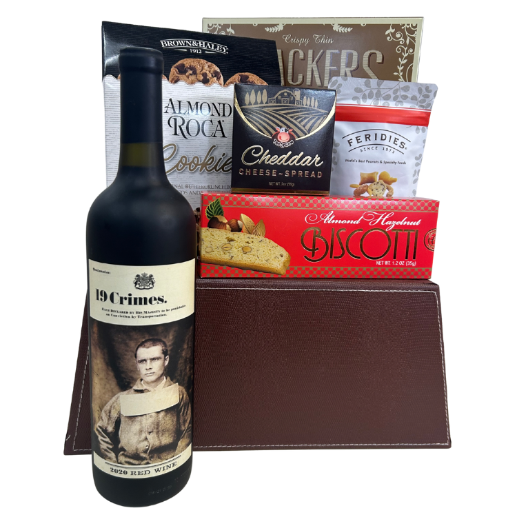 19 Crimes Red Wine Gift Basket