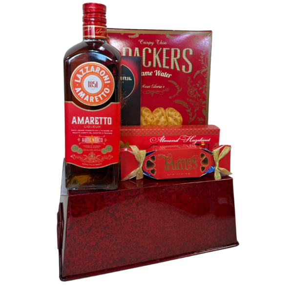 Red Amaretto Vday Gift Basket