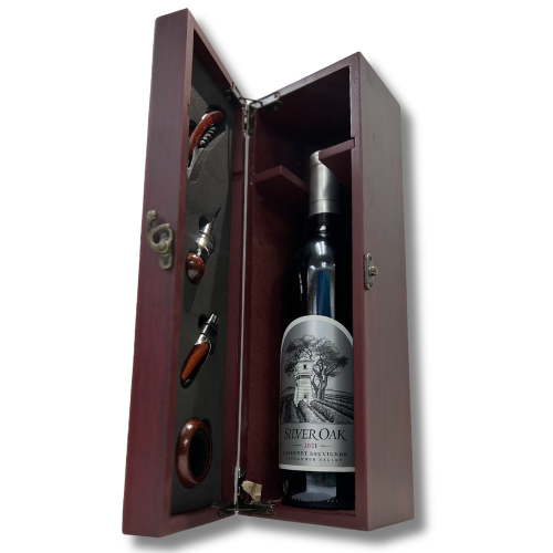Silver Oak Wine Tool Box